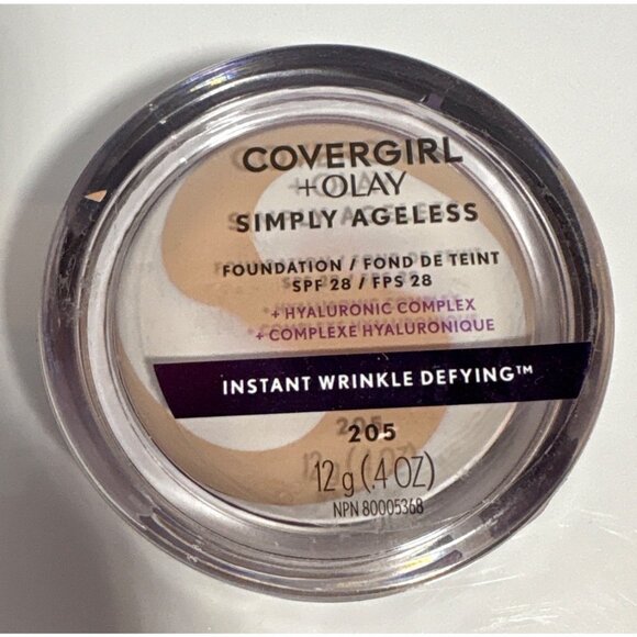 Covergirl + Olay Simply Ageless Foundation SPF Ivory 205 - Picture 1 of 4